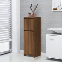 Thumbnail for Badezimmerschrank Braun Eiche 30x30x95 cm Holzwerkstoff