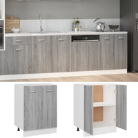 Thumbnail for Unterschrank Grau Sonoma 60x46x81,5 cm Holzwerkstoff