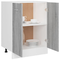 Thumbnail for Unterschrank Grau Sonoma 60x46x81,5 cm Holzwerkstoff