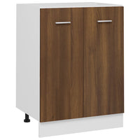 Thumbnail for Unterschrank Braun Eichen-Optik 60x46x81,5 cm Holzwerkstoff