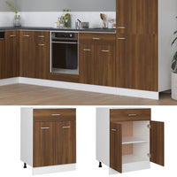 Thumbnail for Unterschrank mit Schublade Braun Eichen-Optik 60x46x81,5 cm