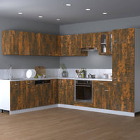 Thumbnail for Hängeschrank Räuchereiche 80x31x60 cm Holzwerkstoff
