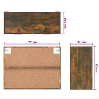 Thumbnail for Hängeschrank Räuchereiche 80x31x60 cm Holzwerkstoff