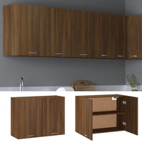 Thumbnail for Hängeschrank Braun Eichen-Optik 80x31x60 cm Holzwerkstoff
