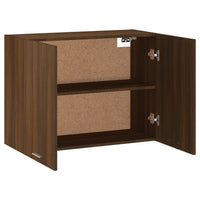 Thumbnail for Hängeschrank Braun Eichen-Optik 80x31x60 cm Holzwerkstoff