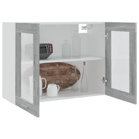 Thumbnail for Hängeschrank Glas Grau Sonoma 80x31x60 cm Holzwerkstoff
