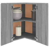Thumbnail for Eck-Hängeschrank Grau Sonoma 57x57x60 cm Holzwerkstoff