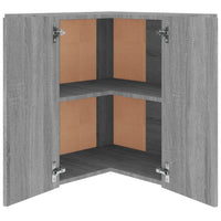 Thumbnail for Eck-Hängeschrank Grau Sonoma 57x57x60 cm Holzwerkstoff