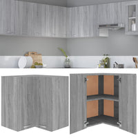 Thumbnail for Eck-Hängeschrank Grau Sonoma 57x57x60 cm Holzwerkstoff