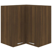 Thumbnail for Eck-Hängeschrank Braun Eiche-Optik 57x57x60 cm Holzwerkstoff