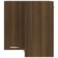 Thumbnail for Eck-Hängeschrank Braun Eiche-Optik 57x57x60 cm Holzwerkstoff
