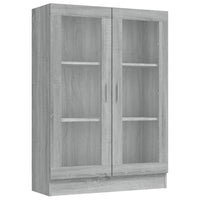 Thumbnail for Vitrinenschrank Grau Sonoma 82,5x30,5x115 cm Holzwerkstoff
