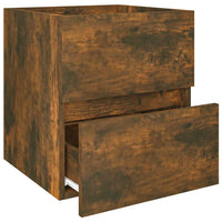 Thumbnail for Waschbeckenschrank Räuchereiche 41x38,5x45 cm Holzwerkstoff