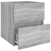 Thumbnail for Waschbeckenschrank Grau Sonoma 41x38,5x45 cm Holzwerkstoff