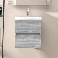 Thumbnail for Waschbeckenschrank Grau Sonoma 41x38,5x45 cm Holzwerkstoff