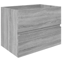 Thumbnail for Waschbeckenschrank Grau Sonoma 60x38,5x45 cm Holzwerkstoff