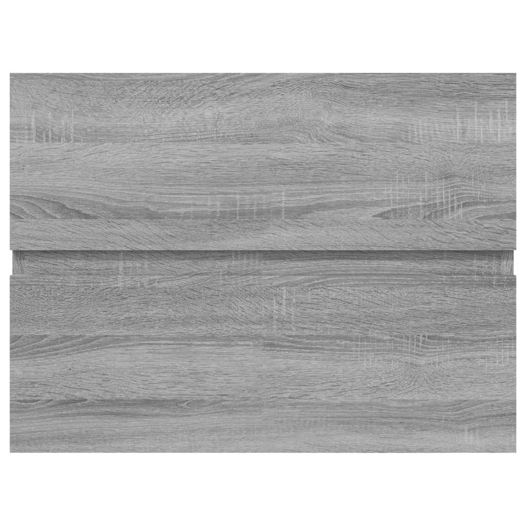 Waschbeckenschrank Grau Sonoma 60x38,5x45 cm Holzwerkstoff
