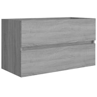 Thumbnail for Waschbeckenschrank Grau Sonoma 80x38,5x45 cm Holzwerkstoff