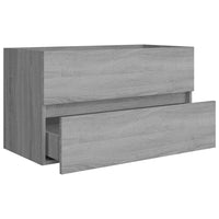 Thumbnail for Waschbeckenschrank Grau Sonoma 80x38,5x45 cm Holzwerkstoff