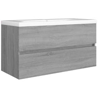 Thumbnail for Waschbeckenschrank Grau Sonoma 90x38,5x45 cm Holzwerkstoff