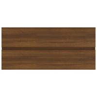 Thumbnail for Waschbeckenschrank Braun Eiche 100x38,5x45 cm Holzwerkstoff