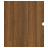 Thumbnail for Waschbeckenschrank Braun Eiche 100x38,5x45 cm Holzwerkstoff