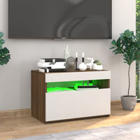 Thumbnail for TV-Schrank mit LED-Leuchten Braun Eichen-Optik 60x35x40 cm