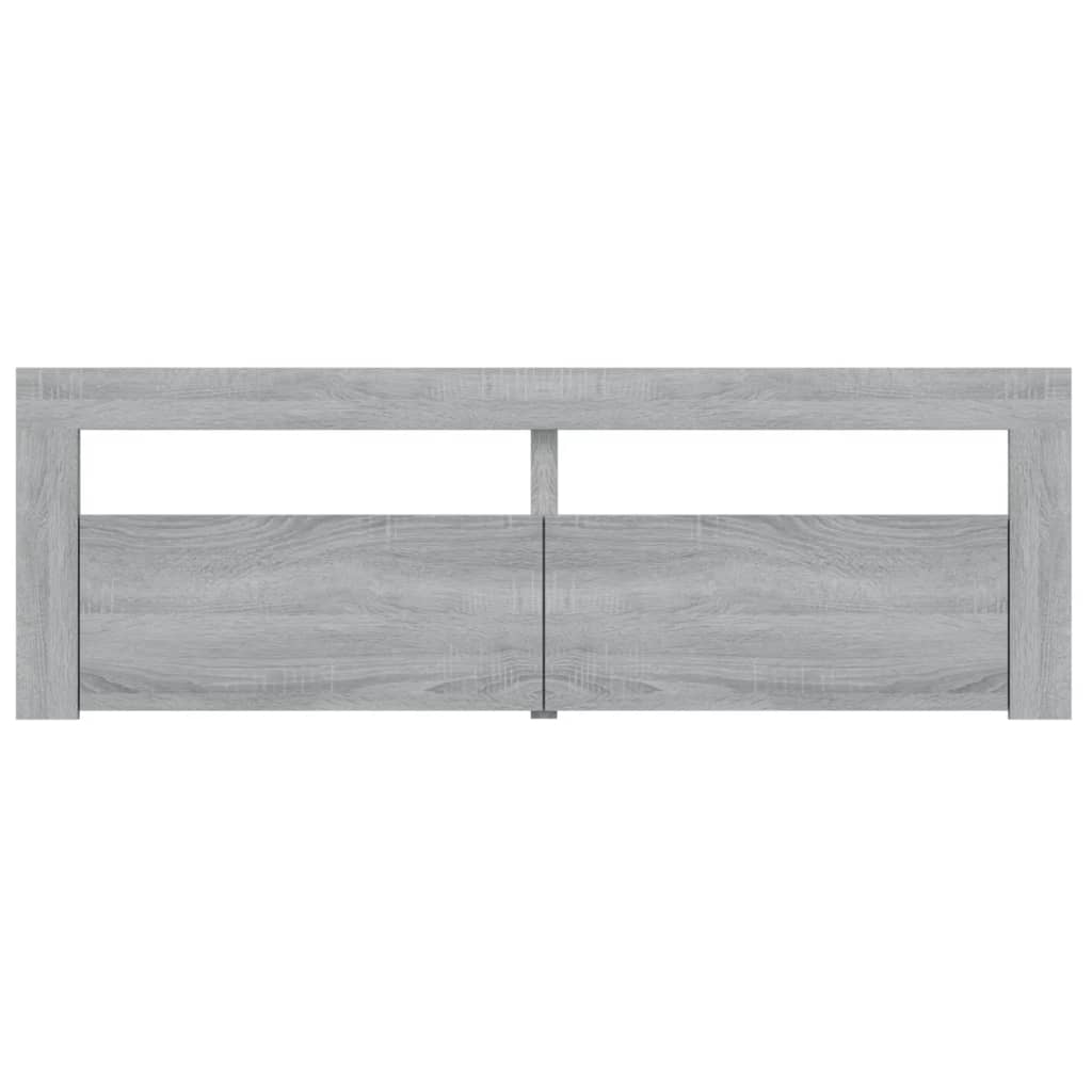 TV-Schrank mit LED-Leuchten Grau Sonoma 120x35x40 cm