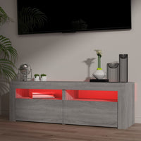 Thumbnail for TV-Schrank mit LED-Leuchten Grau Sonoma 120x35x40 cm