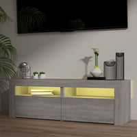 Thumbnail for TV-Schrank mit LED-Leuchten Grau Sonoma 120x35x40 cm