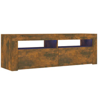 Thumbnail for TV-Schrank mit LED-Leuchten Räuchereiche 120x35x40 cm