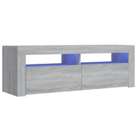 Thumbnail for TV-Schrank mit LED-Leuchten Grau Sonoma 120x35x40 cm