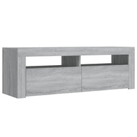 Thumbnail for TV-Schrank mit LED-Leuchten Grau Sonoma 120x35x40 cm