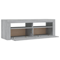 Thumbnail for TV-Schrank mit LED-Leuchten Grau Sonoma 120x35x40 cm