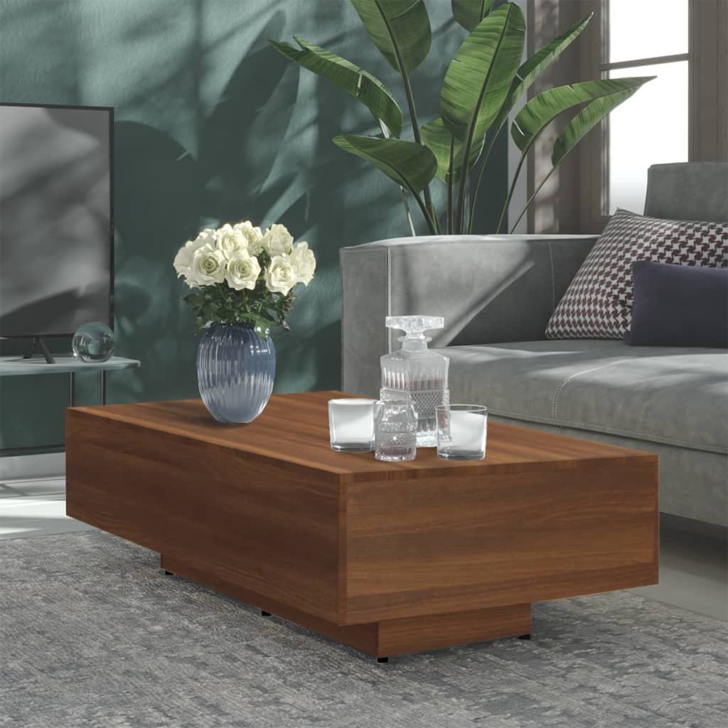 Couchtisch Braun Eichen-Optik 115x60x31 cm Holzwerkstoff