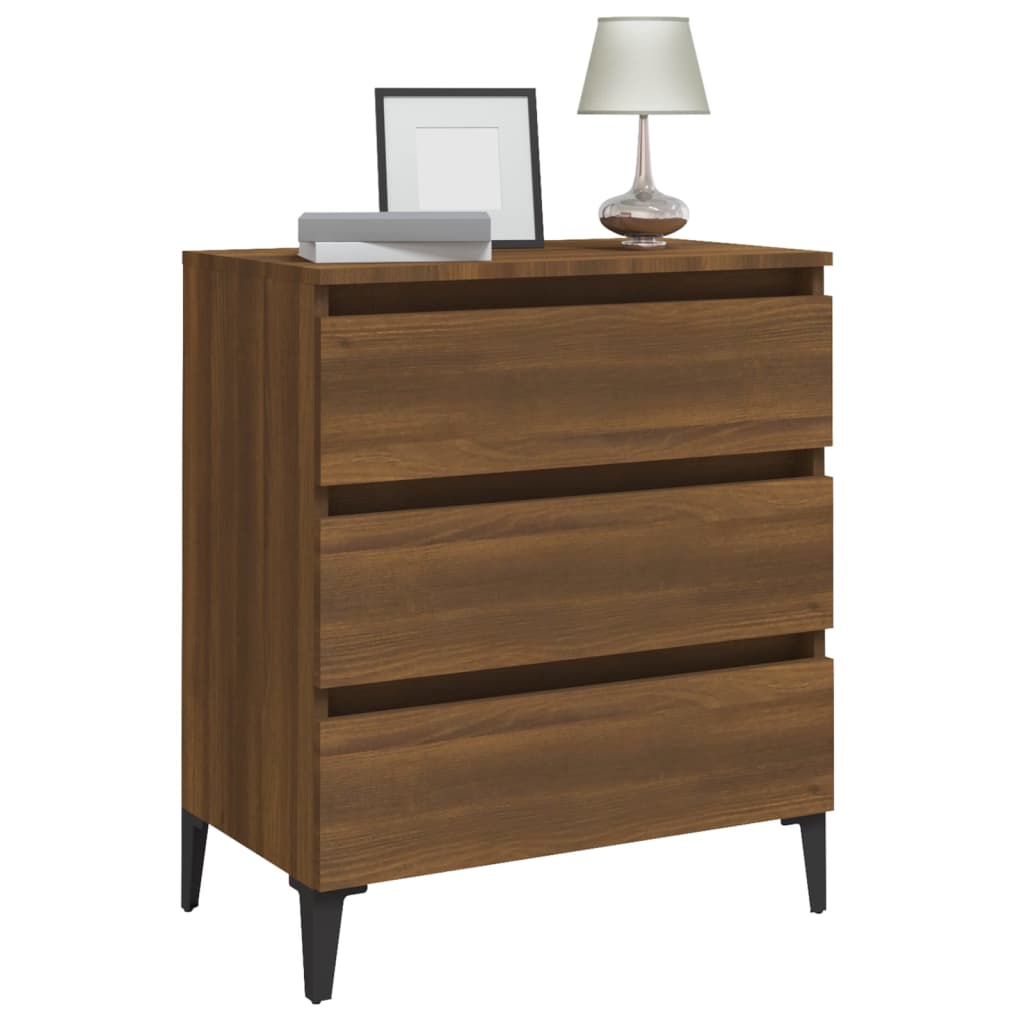 vidaXL Sideboard Braun Eichen-Optik 60x35x69 cm Holzwerkstoff
