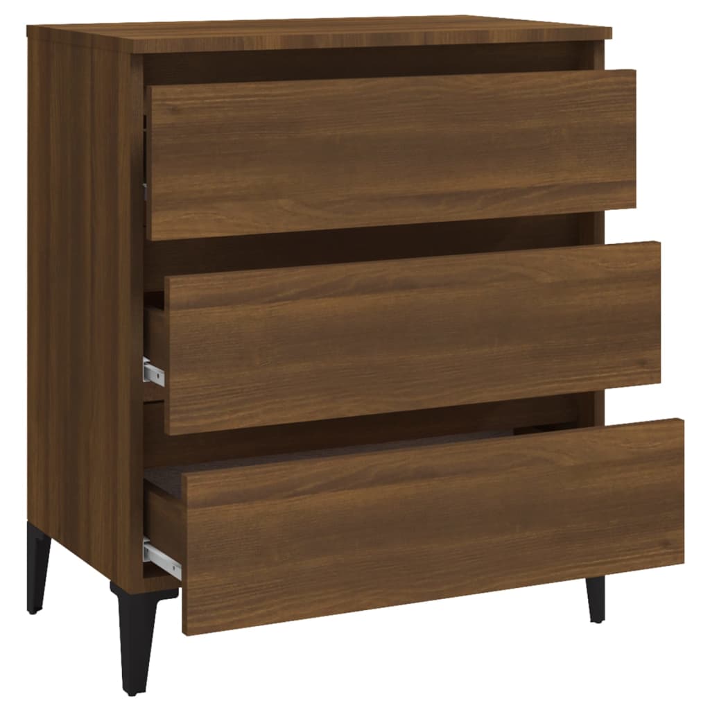 vidaXL Sideboard Braun Eichen-Optik 60x35x69 cm Holzwerkstoff