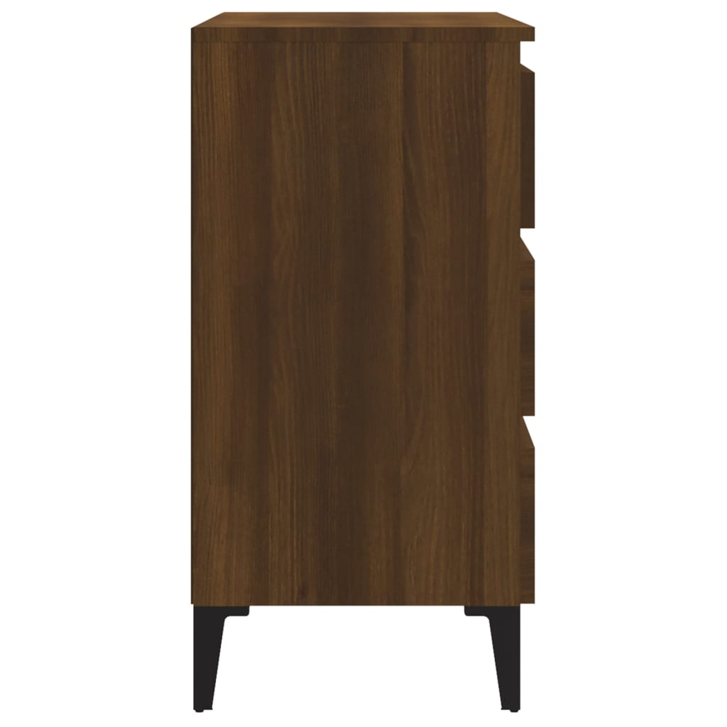 vidaXL Sideboard Braun Eichen-Optik 60x35x69 cm Holzwerkstoff