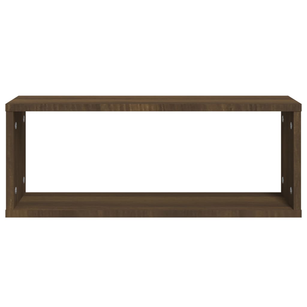 Würfelregale 4 Stk. Braun Eiche 60x15x23 cm Holzwerkstoff