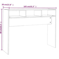 Thumbnail for Konsolentisch Grau Sonoma 105x30x80 cm Holzwerkstoff