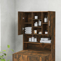 Thumbnail for Waschmaschinenschrank Räuchereiche 70,5x25,5x90 cm