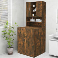 Thumbnail for Waschmaschinenschrank Räuchereiche 70,5x25,5x90 cm