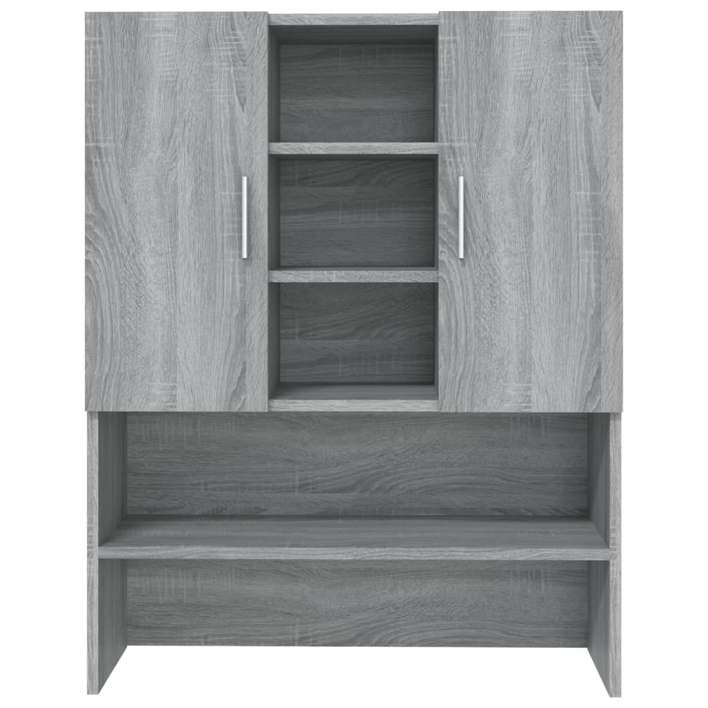 Waschmaschinenschrank Grau Sonoma 70,5x25,5x90 cm