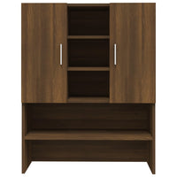 Thumbnail for Waschmaschinenschrank Braun Eichen-Optik 70,5x25,5x90 cm