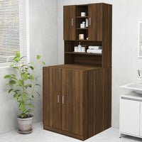 Thumbnail for Waschmaschinenschrank Braun Eichen-Optik 70,5x25,5x90 cm