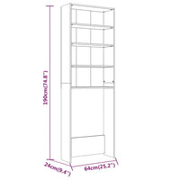 Thumbnail for Waschmaschinenschrank Grau Sonoma 64x24x190 cm