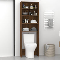 Thumbnail for Waschmaschinenschrank Braun Eichen-Optik 64x24x190 cm