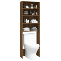 Thumbnail for Waschmaschinenschrank Braun Eichen-Optik 64x24x190 cm