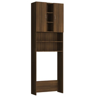 Thumbnail for Waschmaschinenschrank Braun Eichen-Optik 64x25,5x190 cm