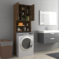 Thumbnail for Waschmaschinenschrank Braun Eichen-Optik 64x25,5x190 cm